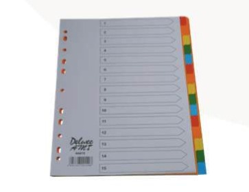 Deluxe A4 Card Board Divider 31 Tab No Number 