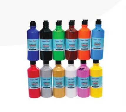 SuperDeal Acrylic Tempera Paint 500ml 