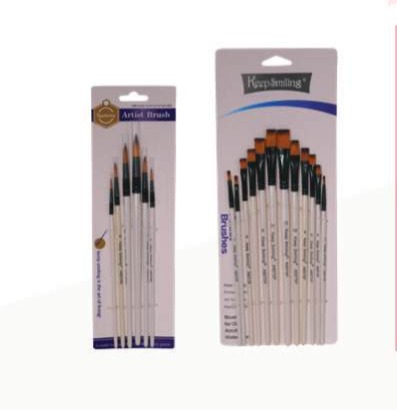 SuperDeal Artist Brush White  1x6 Flat & Arrow