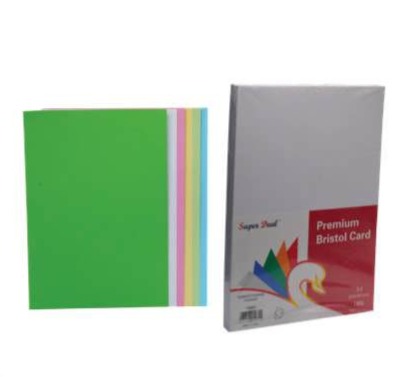SuperDeal A4 Bristol Card 180 GSM, 100 Sheets 