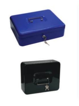 SuperDeal Metal Cash Box Normal Lock 12 Inch 