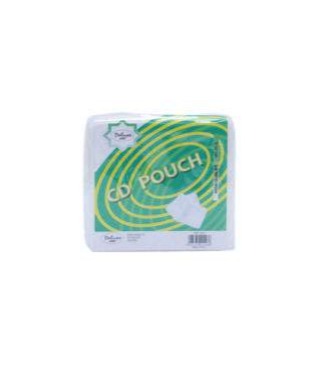 Deluxe CD Pouch White 0.9mm Thickness 1x100 