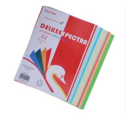 SuperDeal A4 Colour Paper 80 GSM 250 sheets 10 Colours