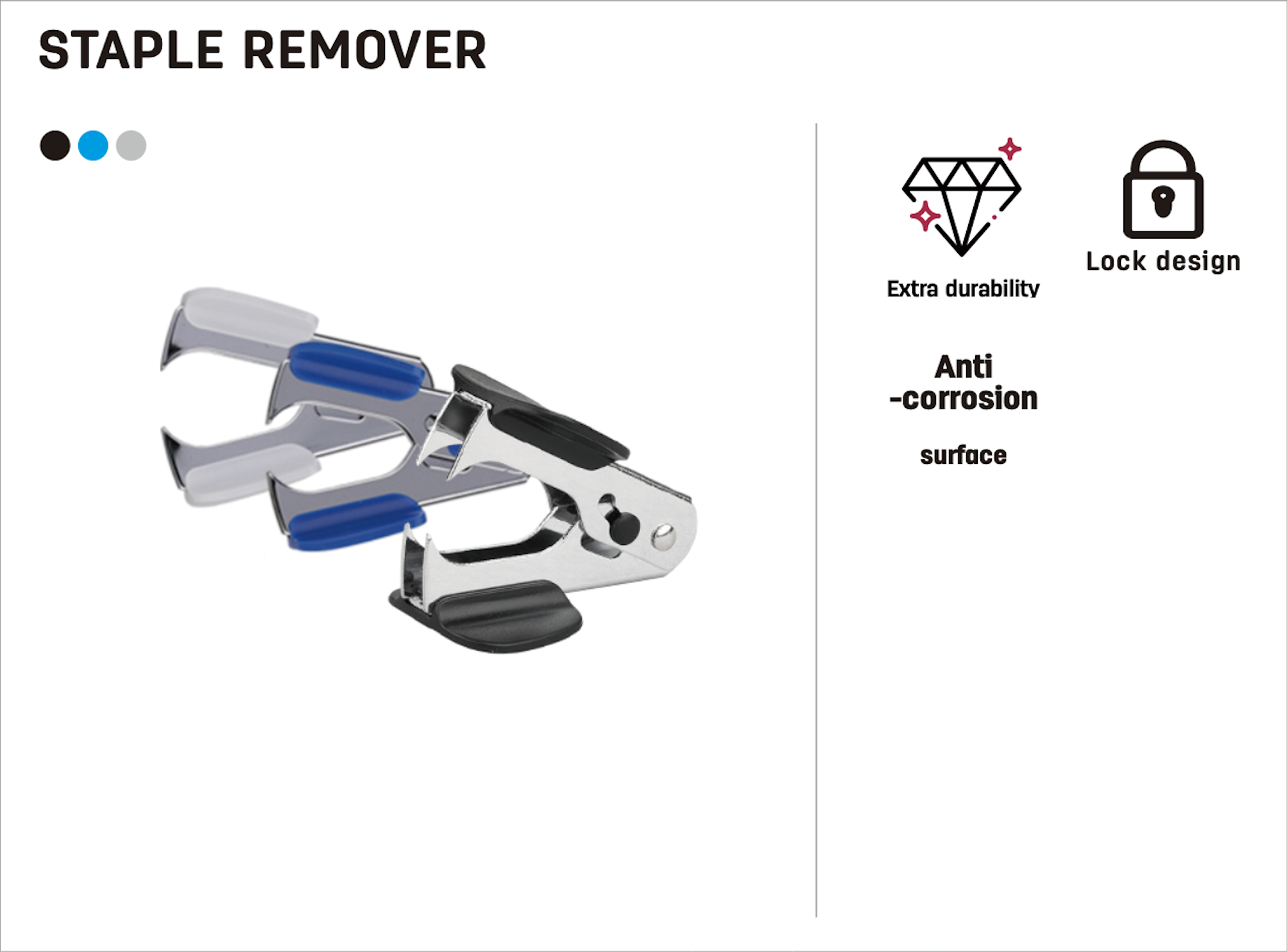 Deli Staple Remover 25 Sheets Capacity 