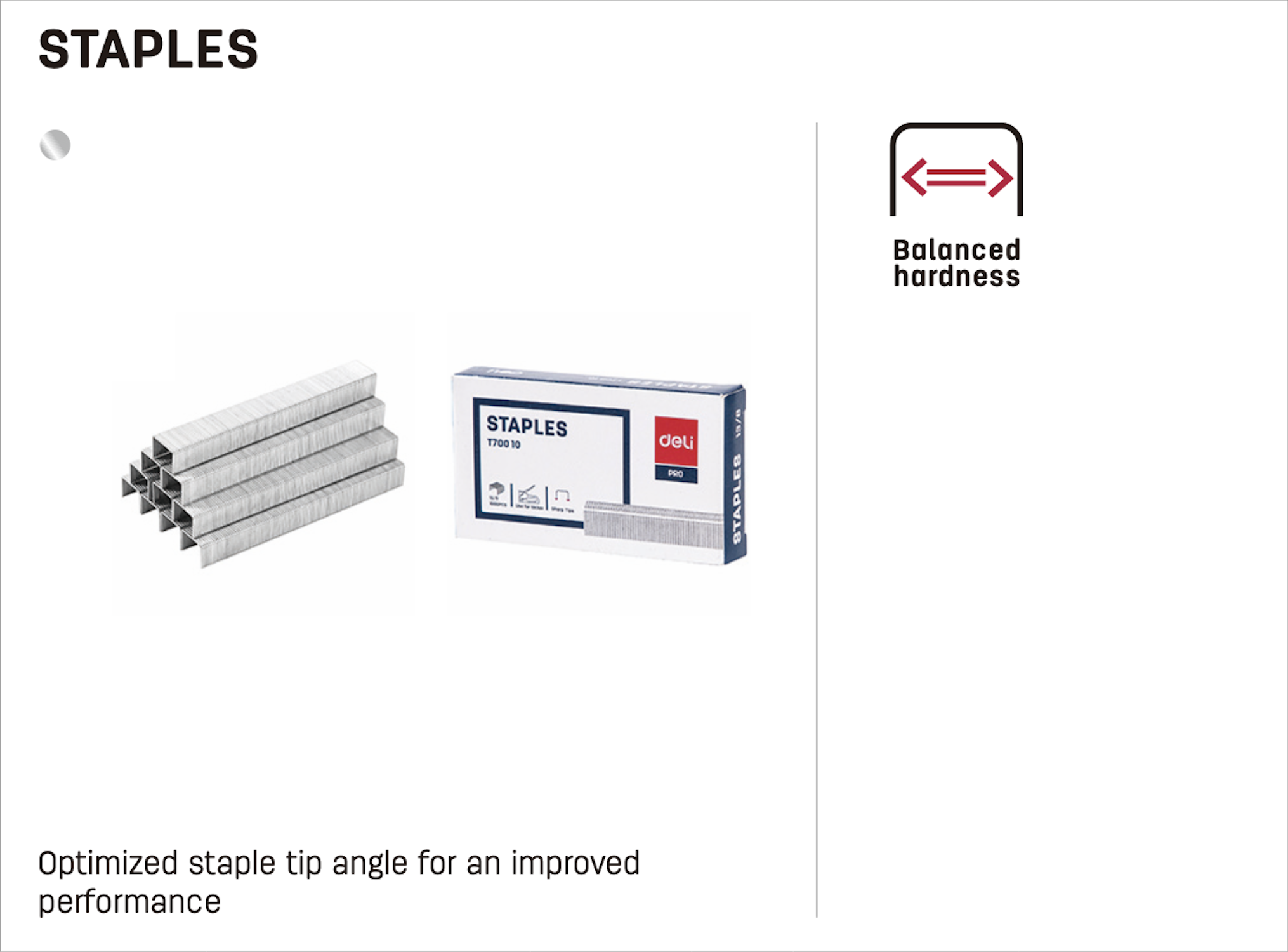 Deli Staples 13/8, 1000PCS/box 