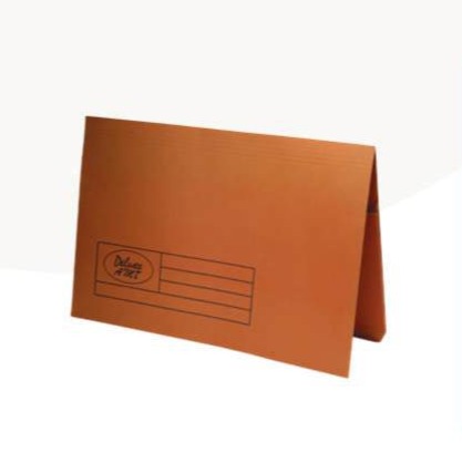 SuperDeal F/C Document Wallet Half Pocket 300GSM 