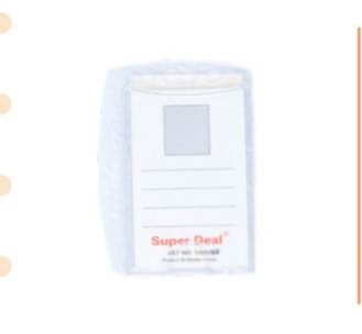 SuperDeal Double Sided Acrylic Name Badge 1x100 