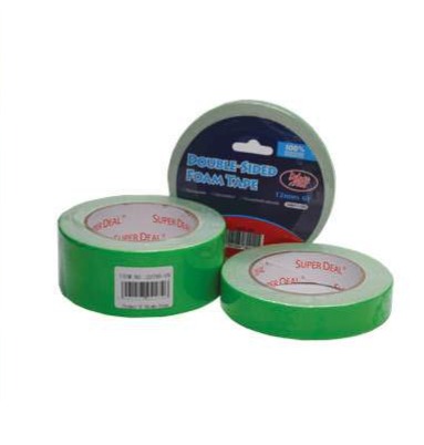 SuperDeal Foam Tape Double Sided 48mmx6Yx1mm Green 