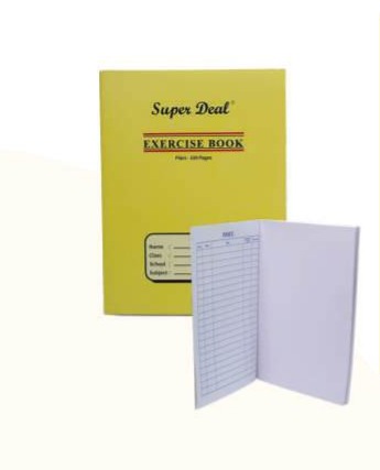 SuperDeal Exercise Book A5 2 Side Plain 100 Pages 