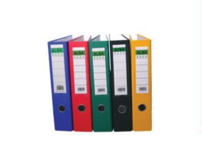 Alba Rado F/C PVC & Paper Coated Lever Arch File Broad 3" 