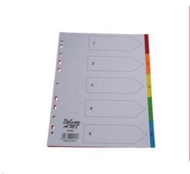 Deluxe A4 File Index 31 Tab Manila Coloured with Number 