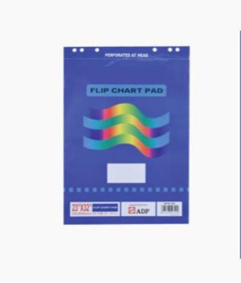 SuperDeal Flip Chart Pad 585x810mm 20 Sheets 60GSM