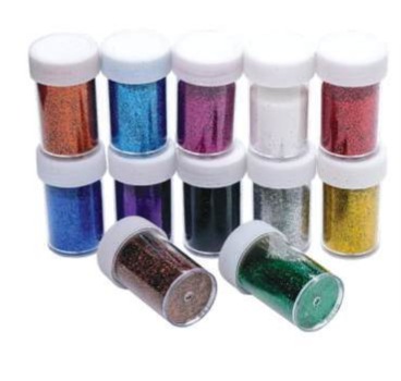 SuperDeal Glitter Powder 20gm 1x12 Various Colours