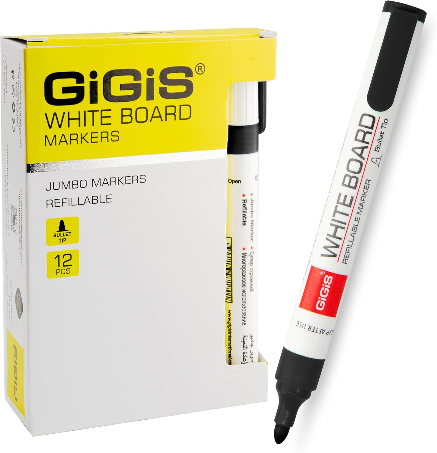 GiGiS White Board Marker - Jumbo Refillable