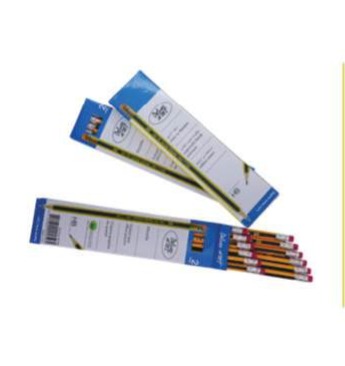 Deluxe HB Office Pencil with Eraser 12PCS 
