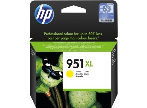 HP 951XL High Yield Yellow Original Ink Cartridge
 (CN048AE)