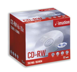 IMATION Compact Disc - CD-RW 4x 10's Pack