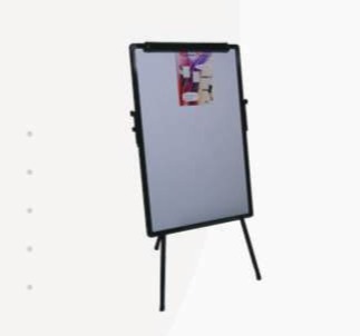 SuperDeal Metal Flip Chart Stand w/Trolley 70x100cm (PSW05)