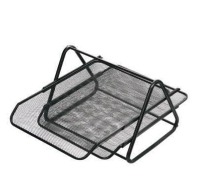 SuperDeal Mesh 2 Tier Letter Tray 