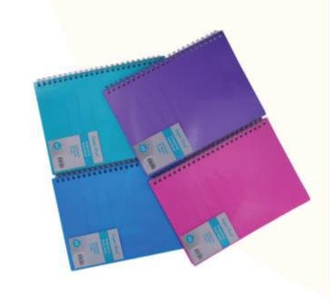 SuperDeal A5 Spiral Note Book Colourful PP Cover
