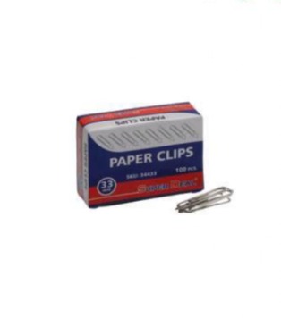 SuperDeal Paper Clips 50mm Boat Shape 1x100