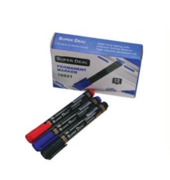 SuperDeal Permanent Marker Bullet 1x12 