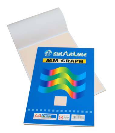 SinarLine Graph Pad A4 50 Sheets