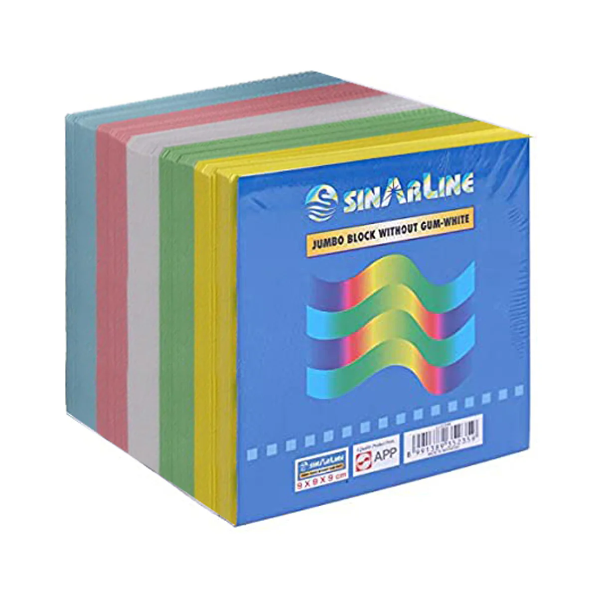 SinarLine Jumbo Block Without Gum Colour 9x9