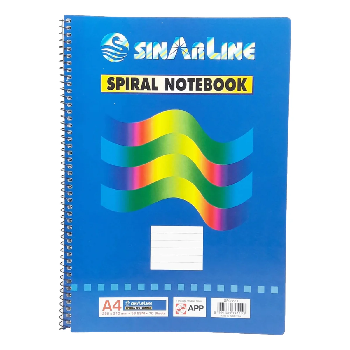 SinarLine Side Spiral A4 70 Sheets