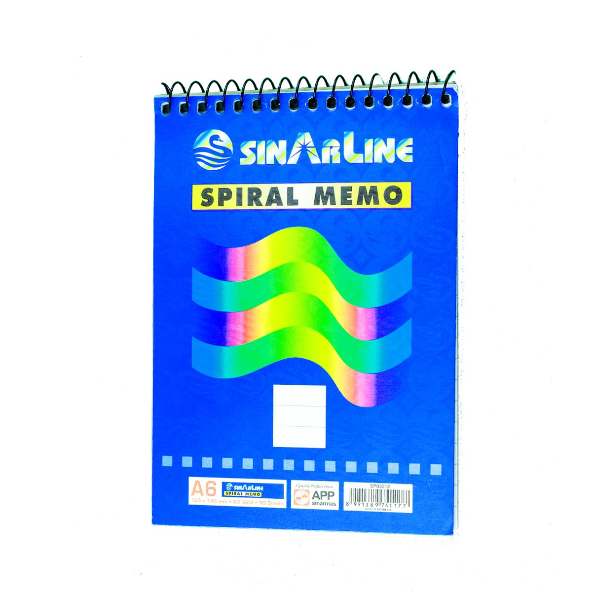 SinarLine Top Spiral Memo A6 With Display Box 50 Sheets