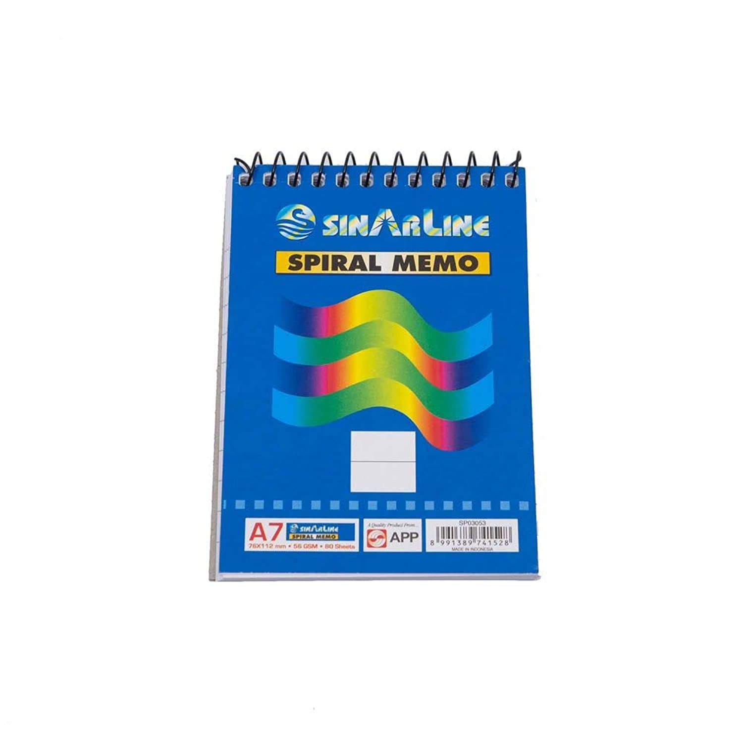 SinarLine Top Spiral Memo Note Book (A7) 80 Sheets