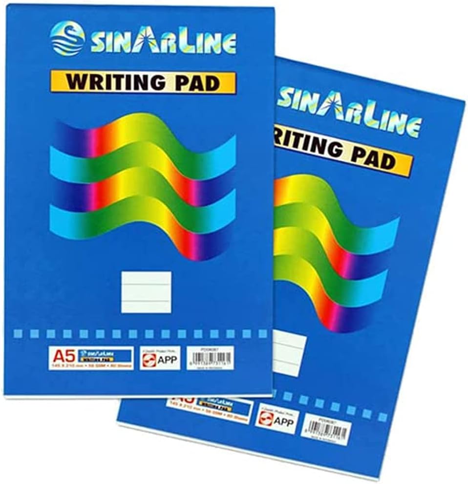 SinarLine Writing Pad A5 Standard 80 Sheets