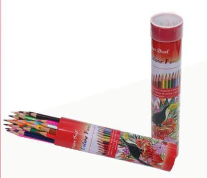 SuperDeal Colour Pencil 24 Colors Tube 