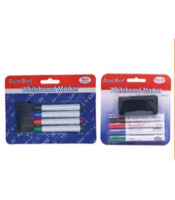 SuperDeal White Board Marker 1x4 with Duster