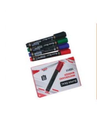 SuperDeal White Board Marker 1x12 